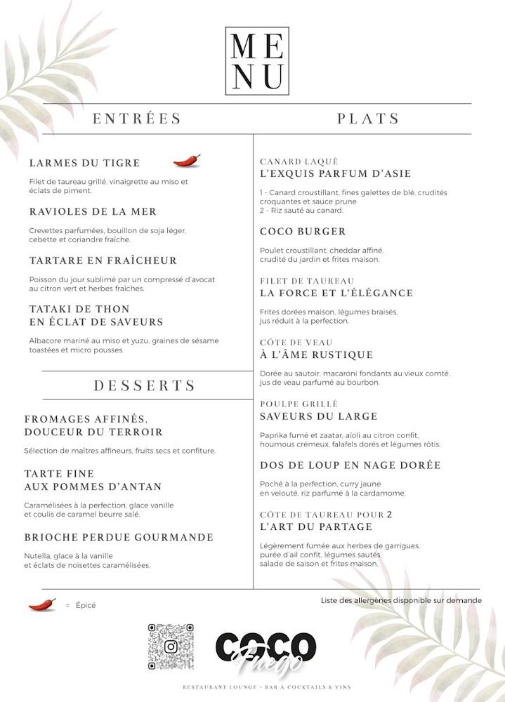 Coco Fuego - Menu Image 2